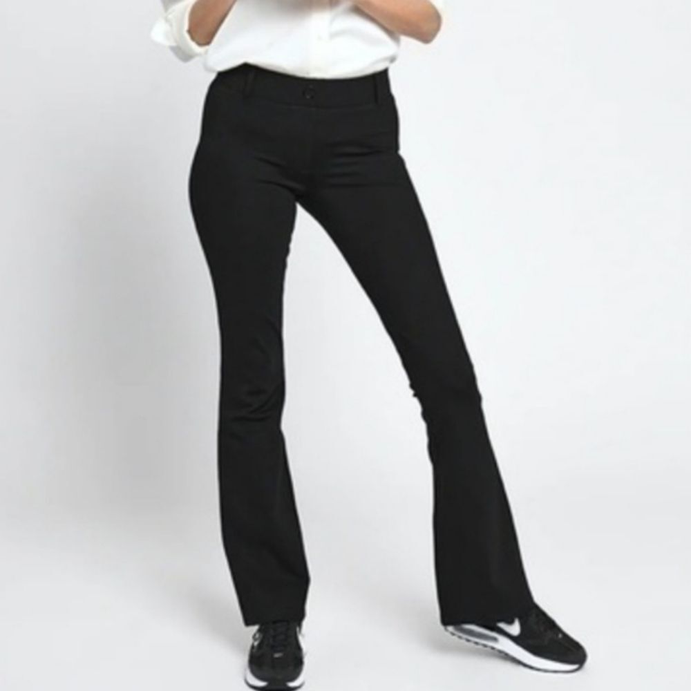Betabrand Classic Dress Pant Yoga Pant Bootcut Black
